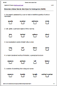 Quiz sample