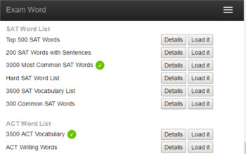 Vocabulary Study Online - SAT