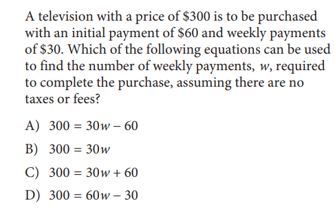 SAT math test