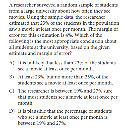 SAT math test