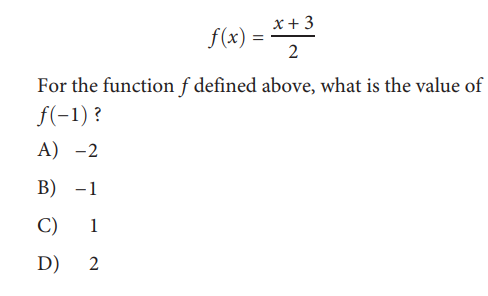SAT math test