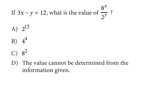 SAT math test