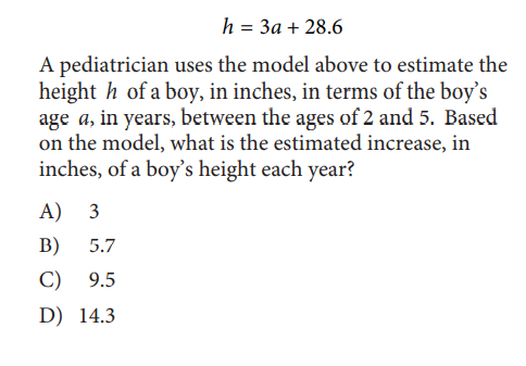 SAT math test