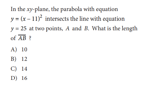 SAT math test