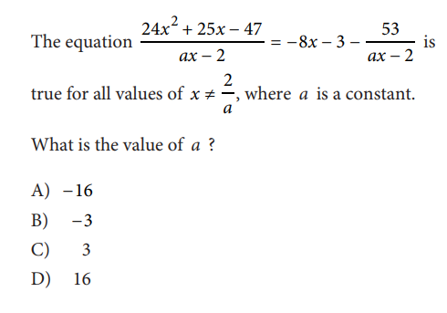 SAT math test