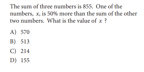 SAT math test