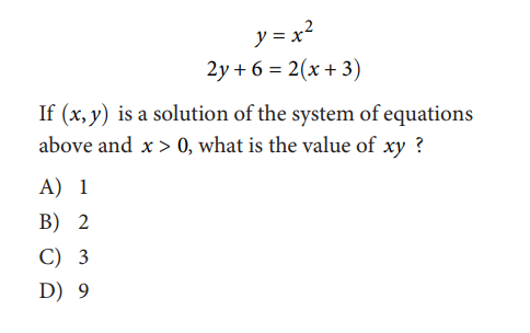 SAT math test