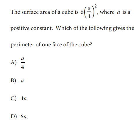 SAT math test