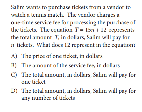 SAT math test
