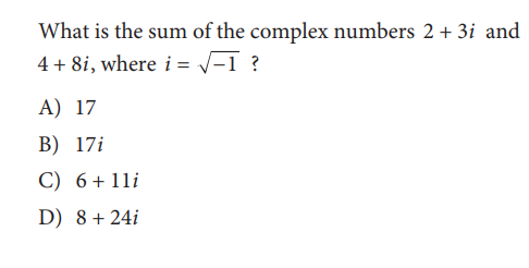 SAT math test