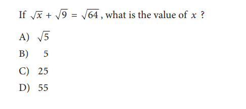 SAT math test