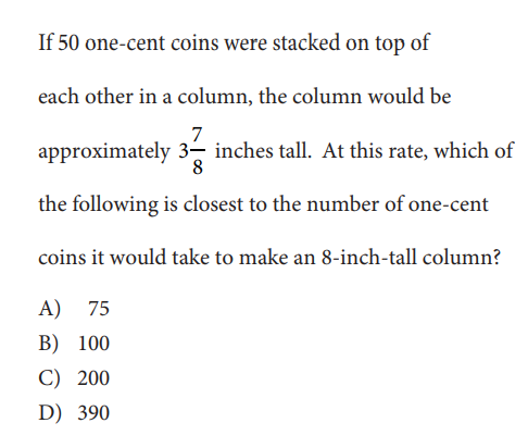 SAT math test