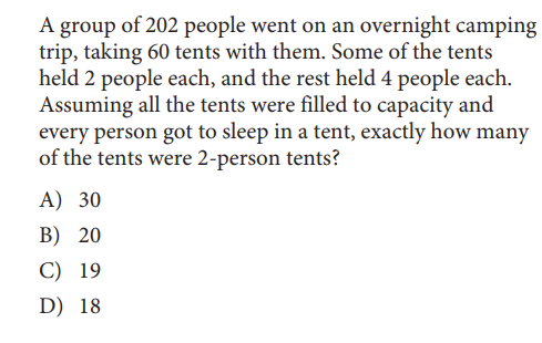 SAT math test