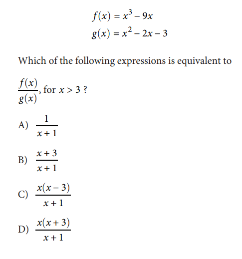 SAT math test