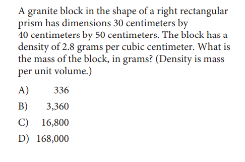 SAT math test
