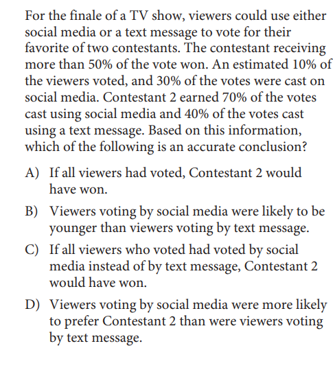 SAT math test
