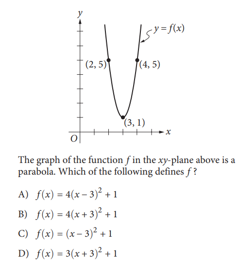 SAT math test
