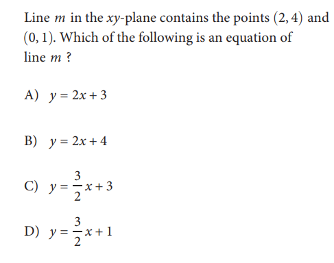 SAT math test
