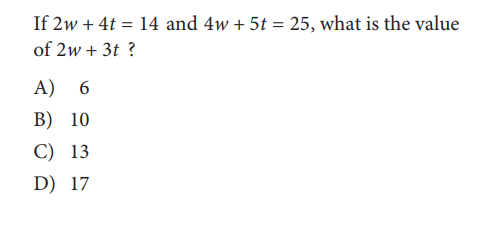SAT math test