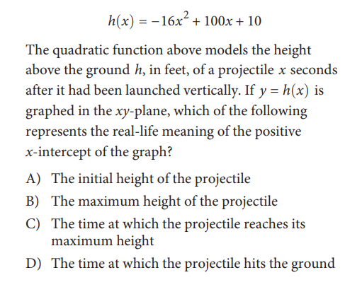 SAT math test