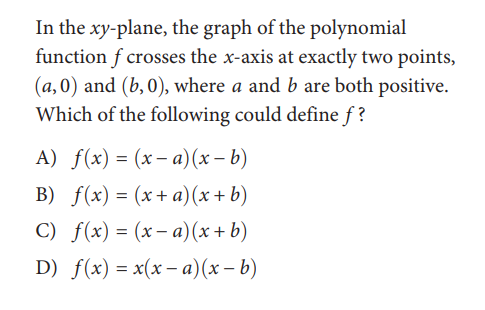 SAT math test